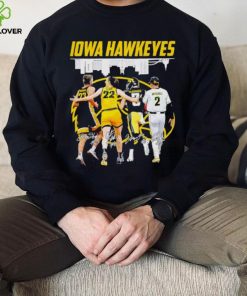 Iowa Hawkeyes Ben Krikke Caitlin Clark Cade McNamara Gable Mitchell signatures shirt