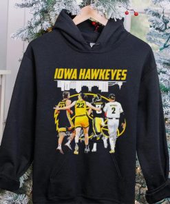 Iowa Hawkeyes Ben Krikke Caitlin Clark Cade McNamara Gable Mitchell signatures shirt