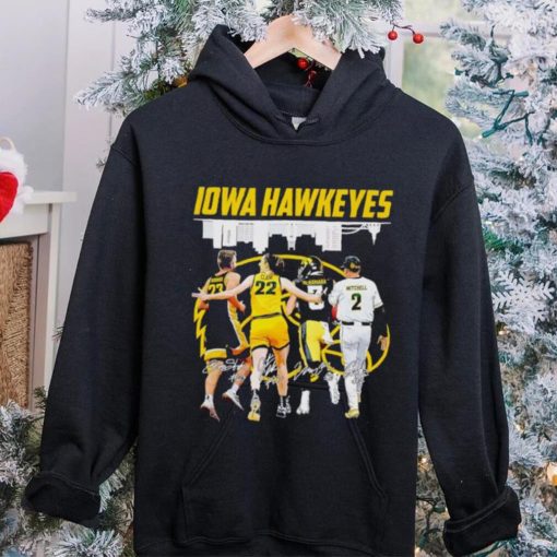 Iowa Hawkeyes Ben Krikke Caitlin Clark Cade McNamara Gable Mitchell signatures hoodie, sweater, longsleeve, shirt v-neck, t-shirt