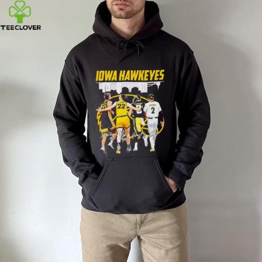 Iowa Hawkeyes Ben Krikke Caitlin Clark Cade McNamara Gable Mitchell signatures shirt