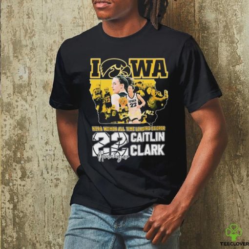 Iowa Hawkeyes Caitlin Clark NCAA Women’s All Time Leading Scorer Signature Shirt