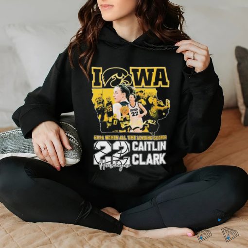 Iowa Hawkeyes Caitlin Clark NCAA Women’s All Time Leading Scorer Signature Shirt