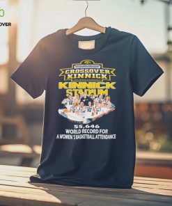 Iowa Hawkeyes Crossover At Kinnick Stadium 55,646 World Record For A Women’s Basketball Attendance Shirt