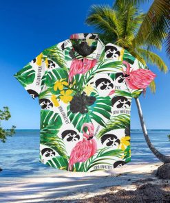 Iowa Hawkeyes Flamingo Hawaiian Shirt