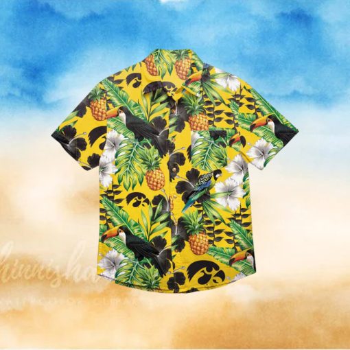 Iowa Hawkeyes Floral Hawaiian Shirt