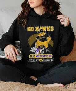 Iowa Hawkeyes Go Hawks Beat Northwestern Football Shirt