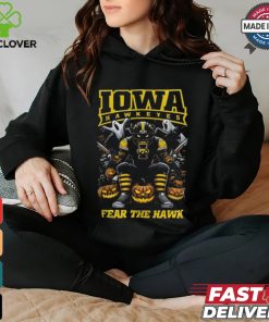 Iowa Hawkeyes Halloween Time 2024 Fear The Hawk Go Hawks Mascot T shirt