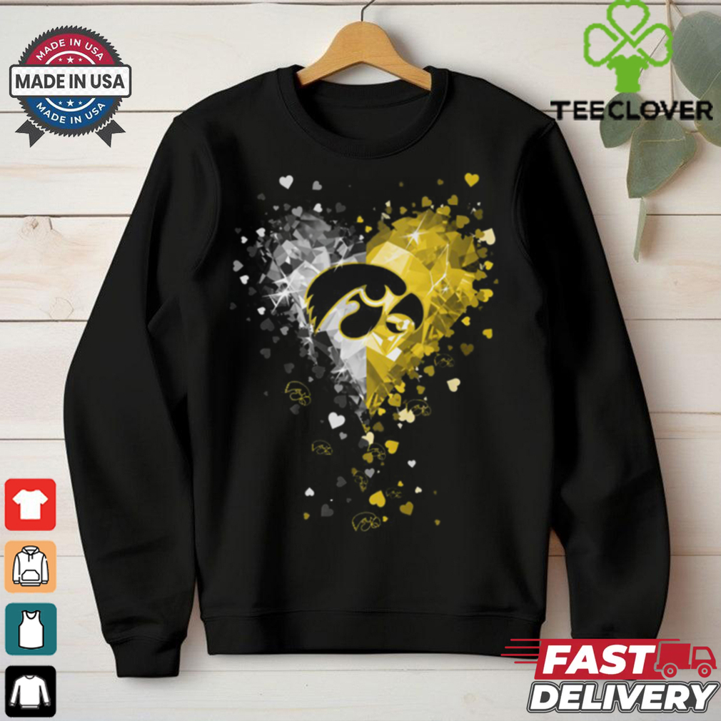 Iowa Hawkeyes Heart Shirt Iowa Hawkeyes Heart Shirt