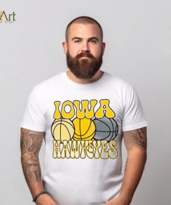 Iowa Hawkeyes Ivory Retro Basketball T Shirt 3 Iowa Hawkeyes Ivory Retro Basketball T Shirt