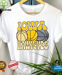 Iowa Hawkeyes Ivory Retro Basketball T Shirt 4 Iowa Hawkeyes Ivory Retro Basketball T Shirt