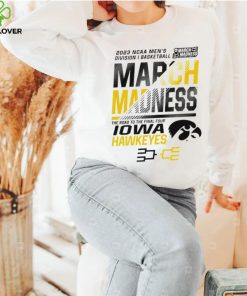 Iowa Hawkeyes Men’s basketball 2023 NCAA March madness the road to final four hoodie shirt 2 Iowa Hawkeyes Men’s basketball 2023 NCAA March madness the road to final four hoodie shirt