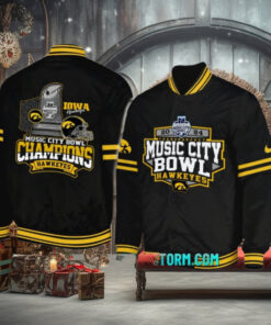 Iowa Hawkeyes NCAA Music City Bowl Champions Baseball Jacket