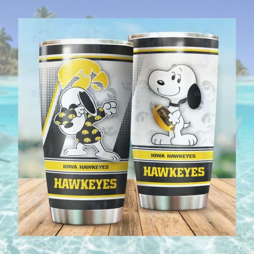 Iowa Hawkeyes NCAA Snoopy 20Oz, 30Oz Stainless Steel Tumbler 1