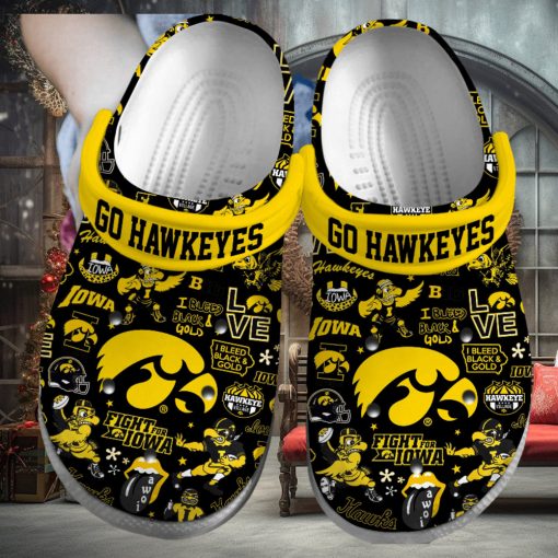 Iowa Hawkeyes NCAA Sport Crocs Crocband Clogs Shoes Comfortable For Men Women and Kids – Footwearelite Exclusive