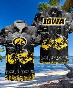 Iowa Hawkeyes Palms Tree Hawaiian Shirt