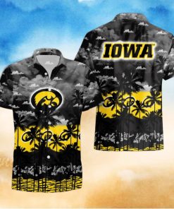 Iowa Hawkeyes Palms Tree Hawaiian Shirt