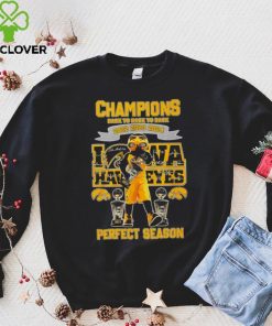 Iowa Hawkeyes Perfect Season mascot Champions Back to back to back 2022 2023 2024 signature hoodie, sweater, longsleeve, shirt v-neck, t-shirt