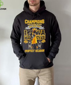 Iowa Hawkeyes Perfect Season mascot Champions Back to back to back 2022 2023 2024 signature hoodie, sweater, longsleeve, shirt v-neck, t-shirt