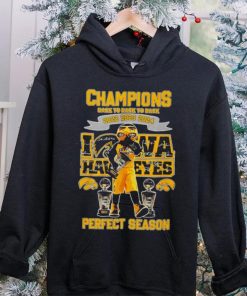 Iowa Hawkeyes Perfect Season mascot Champions Back to back to back 2022 2023 2024 signature hoodie, sweater, longsleeve, shirt v-neck, t-shirt