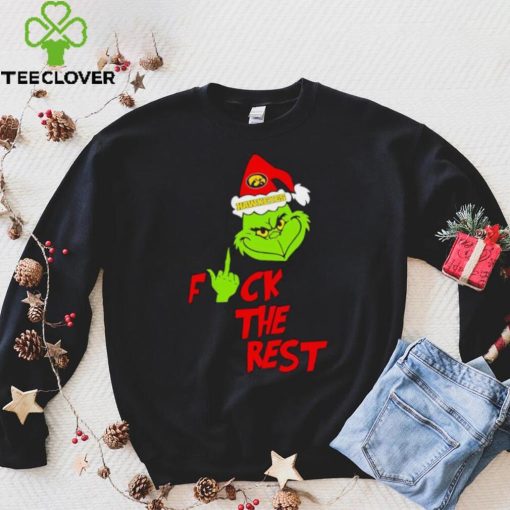 Iowa Hawkeyes Santa Grinch fuck the rest hoodie, sweater, longsleeve, shirt v-neck, t-shirt