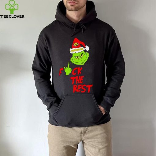 Iowa Hawkeyes Santa Grinch fuck the rest hoodie, sweater, longsleeve, shirt v-neck, t-shirt