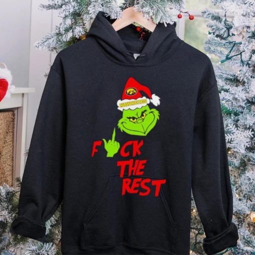 Iowa Hawkeyes Santa Grinch fuck the rest hoodie, sweater, longsleeve, shirt v-neck, t-shirt