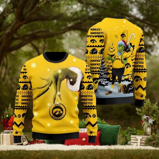 Iowa Hawkeyes Team Grinch Ugly Christmas Sweater