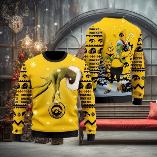 Iowa Hawkeyes Team Grinch Ugly Christmas Sweater
