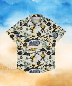 Iowa Hawkeyes Thematic Stadium Print Hawaiian Shirt