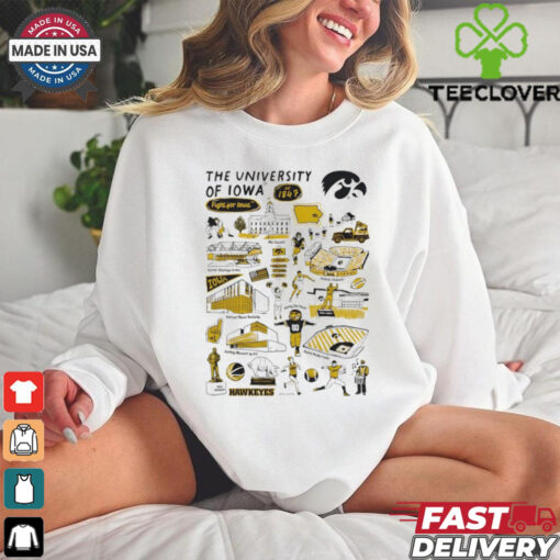 Iowa Hawkeyes Vive La Fete Infant Impressions artwork shirt