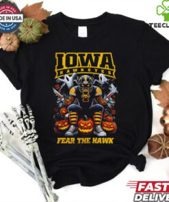 Iowa Hawkeyes fear the hawk Halloween shirt