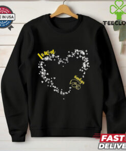 Iowa Hawkeyes pride hearts in team shirt