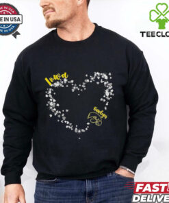 Iowa Hawkeyes pride hearts in team shirt