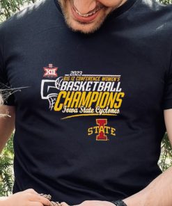 Iowa State Cyclones 2023 Big 12 Women’s Basketball Conference Tournament Champions Locker Room Shirt
