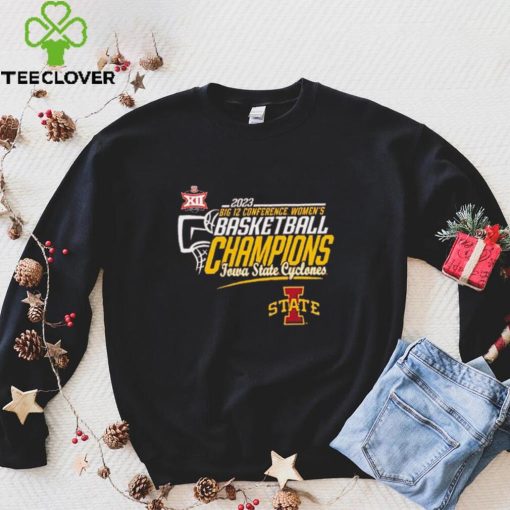 Iowa State Cyclones 2023 Big 12 Women’s Basketball Conference Tournament Champions Locker Room Shirt