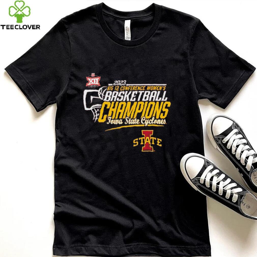 Iowa State Cyclones 2023 Big 12 Women’s Basketball Conference Tournament Champions Locker Room Shirt Iowa State Cyclones 2023 Big 12 Women’s Basketball Conference Tournament Champions Locker Room Shirt