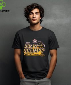 Iowa State Cyclones 2024 Big 12 Men's Basketball Conference Tournament Champions Locker Room T Shirt