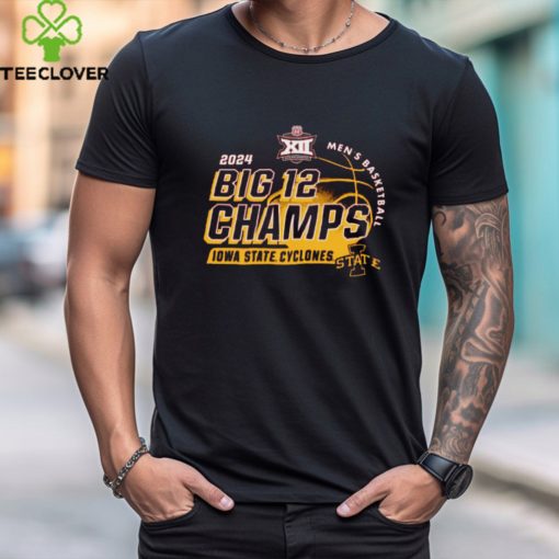 Iowa State Cyclones 2024 Big 12 Men’s Basketball Conference Tournament Champions Locker Room T Shirt