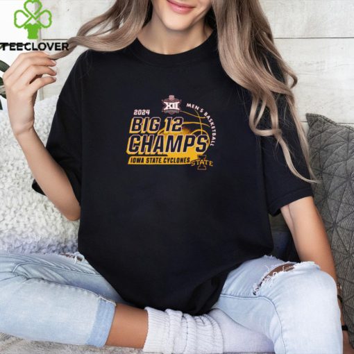 Iowa State Cyclones 2024 Big 12 Men’s Basketball Conference Tournament Champions Locker Room T Shirt