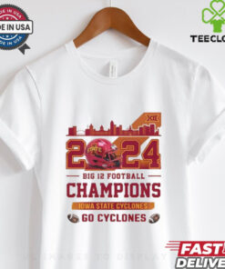 Iowa State Cyclones Big 12 Champions Go Cyclones 2024 Skyline T Shirt
