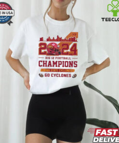 Iowa State Cyclones Big 12 Champions Go Cyclones 2024 Skyline T Shirt