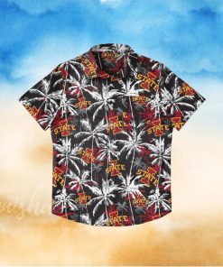 Iowa State Cyclones Black Floral Hawaiian Shirt