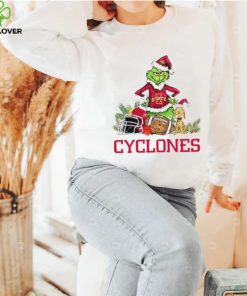 Iowa State Cyclones Grinch and Max dog funny Christmas shirt