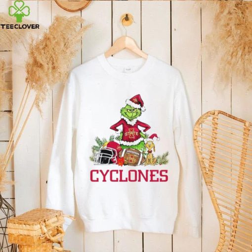 Iowa State Cyclones Grinch and Max dog funny Christmas hoodie, sweater, longsleeve, shirt v-neck, t-shirt