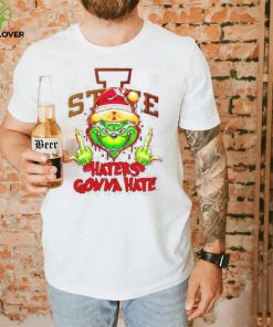 Iowa State Cyclones Grinch middle finger haters gonna hate shirt