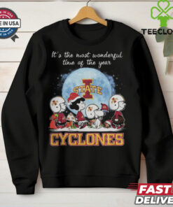 Iowa State Cyclones It The Most Wonderful Time Of The Year Peanut Characters Christmas Shirt