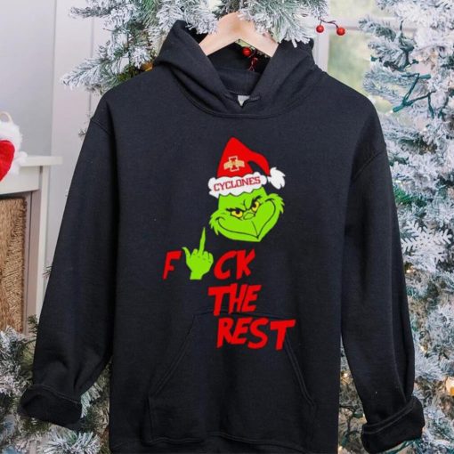 Iowa State Cyclones Santa Grinch fuck the rest hoodie, sweater, longsleeve, shirt v-neck, t-shirt