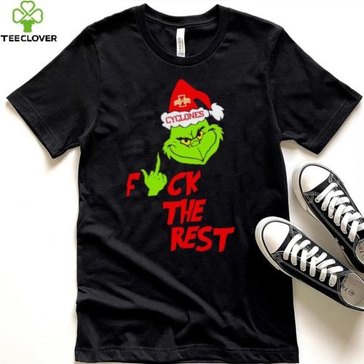 Iowa State Cyclones Santa Grinch fuck the rest hoodie, sweater, longsleeve, shirt v-neck, t-shirt