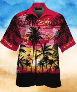 Iowa State Cyclones Short Sleeve Tropical Aloha Hawaiian Shirt
