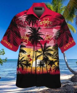 Iowa State Cyclones Short Sleeve Tropical Aloha Hawaiian Shirt
